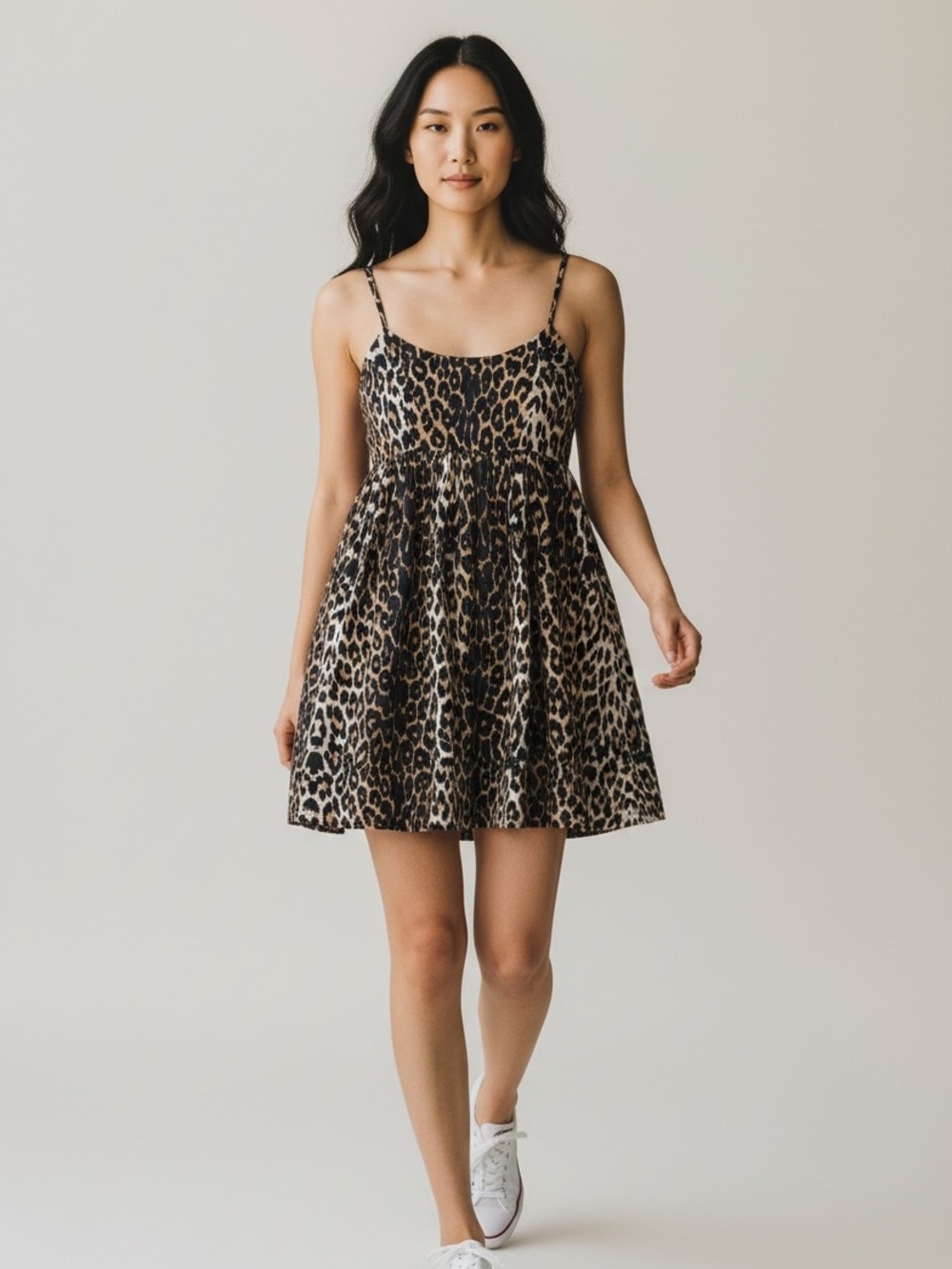 NWOT ANTHROPOLOGIE Corey Lynn Calter Leopard Print Dress